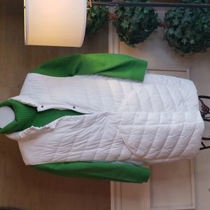 White Puffer Vest Ulla Popken